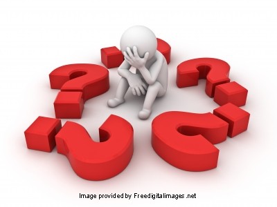 When I Don’t Know What to Do question marks man in circle