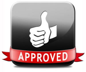 approved sign passed test and access granted approval and accepted accredited button or icon